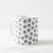 Doodle Paws, Dog Paws, Black Paws Koffiemok (Voorkant links)