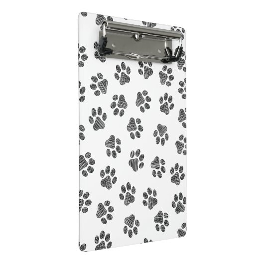 Doodle Paws, Dog Paws, Black Paws Mini Klembord (Schuin)