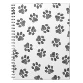 Doodle Paws, Dog Paws, Black Paws Notitieboek (Voorkant)