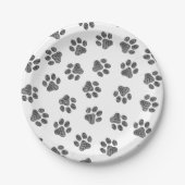 Doodle Paws, Dog Paws, Black Paws Papieren Bordje (Voorkant)