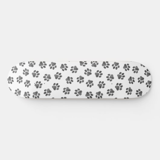 Doodle Paws, Dog Paws, Black Paws Persoonlijk Skateboard (Horizontaal)