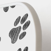 Doodle Paws, Dog Paws, Black Paws Pickleball Paddle (Links Detail)