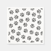 Doodle Paws, Dog Paws, Black Paws Servet (Voorkant)
