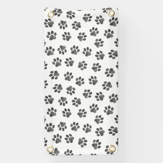 Doodle Paws, Dog Paws, Black Paws Spandoek (Verticaal)