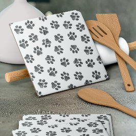 Doodle Paws, Dog Paws, Black Paws Tegeltje