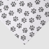 Doodle Paws, Dog Paws, Black Paws Tissuepapier (Detail)