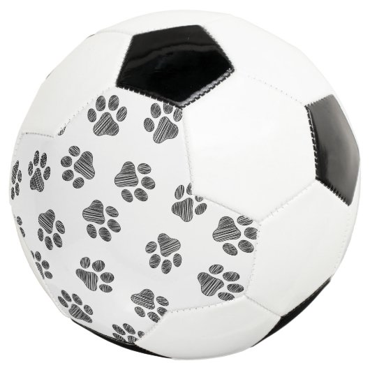 Doodle Paws, Dog Paws, Black Paws Voetbal (Drie kwart)
