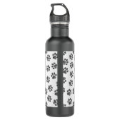 Doodle Paws, Dog Paws, Black Paws Waterfles (Achterkant)