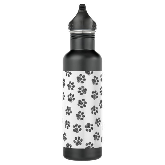 Doodle Paws, Dog Paws, Black Paws Waterfles (Rechts)