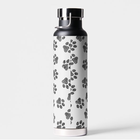 Doodle Paws, Dog Paws, Black Paws Waterfles (Rechts)