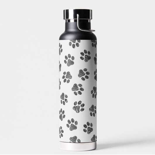 Doodle Paws, Dog Paws, Black Paws Waterfles (Links)