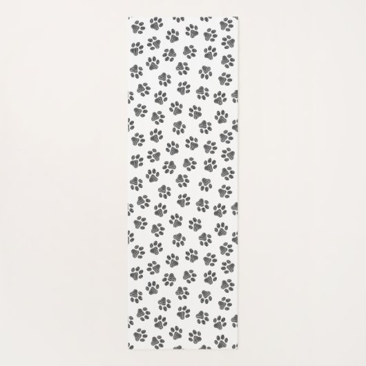Doodle Paws, Dog Paws, Black Paws Yogamat (Achterkant)