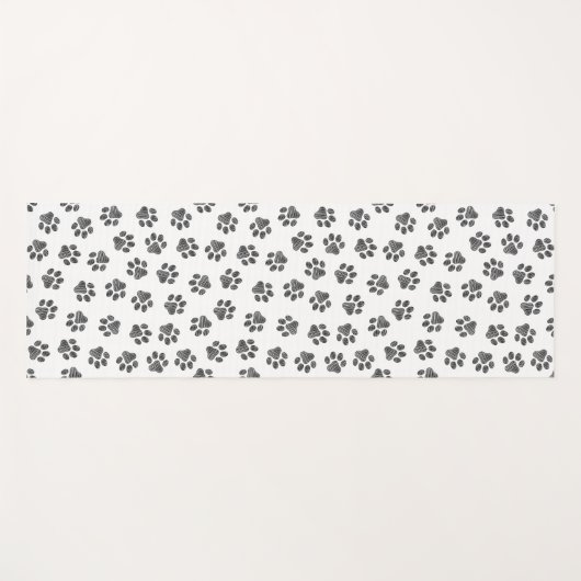 Doodle Paws, Dog Paws, Black Paws Yogamat (Voorkant (horizontaal))