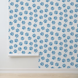 Doodle Paws, Dog Paws, Blauwe Paws Behang