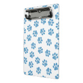 Doodle Paws, Dog Paws, Blauwe Paws Mini Klembord (Angled2)