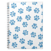 Doodle Paws, Dog Paws, Blauwe Paws Notitieboek (Voorkant)