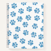 Doodle Paws, Dog Paws, Blauwe Paws Notitieboek (Voorkant)
