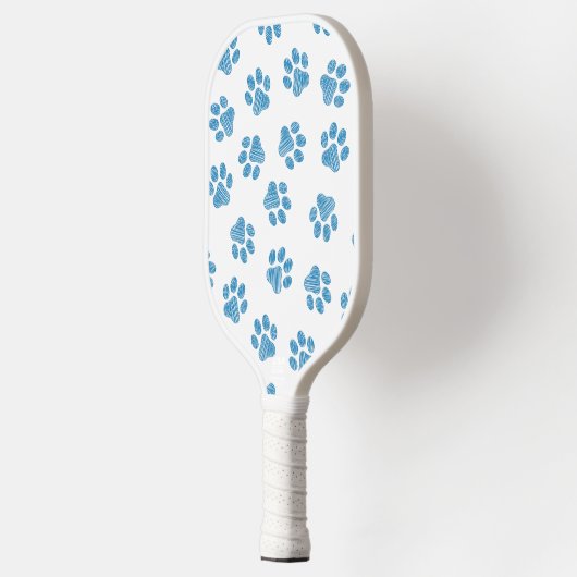 Doodle Paws, Dog Paws, Blauwe Paws Pickleball Paddle (Links)