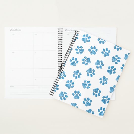 Doodle Paws, Dog Paws, Blauwe Paws Planner (Display)