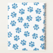 Doodle Paws, Dog Paws, Blauwe Paws Planner (Achterkant)