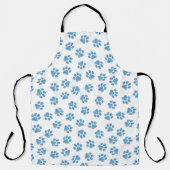 Doodle Paws, Dog Paws, Blauwe Paws Schort (Voorkant)