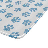 Doodle Paws, Dog Paws, Blauwe Paws Snijplank (Hoek)