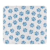 Doodle Paws, Dog Paws, Blauwe Paws Snijplank (Voorkant)