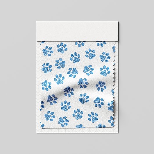 Doodle Paws, Dog Paws, Blauwe Paws Stof
