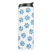 Doodle Paws, Dog Paws, Blauwe Paws Thermosbeker (Gedraaid links)