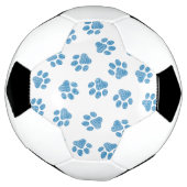Doodle Paws, Dog Paws, Blauwe Paws Voetbal (Gedraaid)