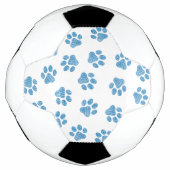 Doodle Paws, Dog Paws, Blauwe Paws Voetbal (Voorkant)