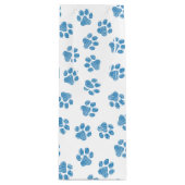 Doodle Paws, Dog Paws, Blauwe Paws Wijn Cadeautas (Voorkant)