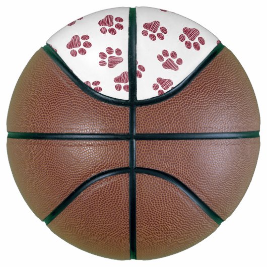 Doodle Paws, Dog Paws, Bourgogne Paws Basketbal (Rechts)