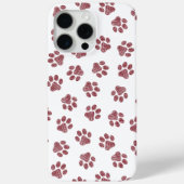 Doodle Paws, Dog Paws, Bourgogne Paws Case-Mate iPhone Case (Achterkant)