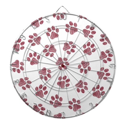 Doodle Paws, Dog Paws, Bourgogne Paws Dartbord (Voorkant)