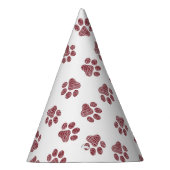 Doodle Paws, Dog Paws, Bourgogne Paws Feesthoedjes (Rechts)