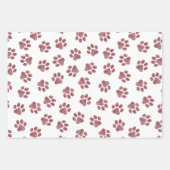 Doodle Paws, Dog Paws, Bourgogne Paws Inpakpapier Vel (Voorkant 3)