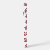 Doodle Paws, Dog Paws, Bourgogne Paws iPhone Hoesje (Linkerkant)