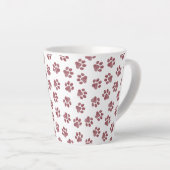 Doodle Paws, Dog Paws, Bourgogne Paws Latte Mok (Rechterhoek)