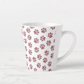 Doodle Paws, Dog Paws, Bourgogne Paws Latte Mok (Rechts)