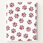 Doodle Paws, Dog Paws, Bourgogne Paws Notitieboek (Achterkant)