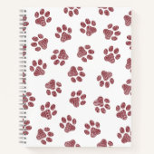 Doodle Paws, Dog Paws, Bourgogne Paws Notitieboek (Voorkant)