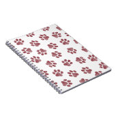 Doodle Paws, Dog Paws, Bourgogne Paws Notitieboek (Rechterzijde)