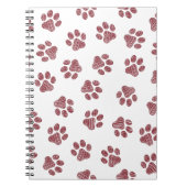 Doodle Paws, Dog Paws, Bourgogne Paws Notitieboek (Voorkant)