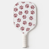 Doodle Paws, Dog Paws, Bourgogne Paws Pickleball Paddle (Voorkant)