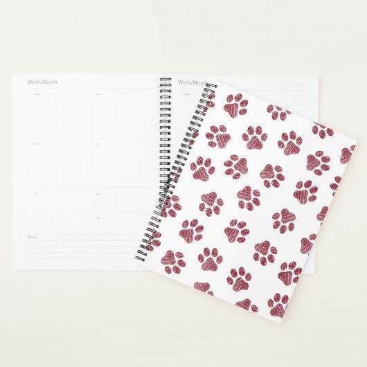 Doodle Paws, Dog Paws, Bourgogne Paws Planner (Display)