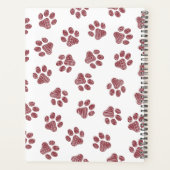 Doodle Paws, Dog Paws, Bourgogne Paws Planner (Achterkant)