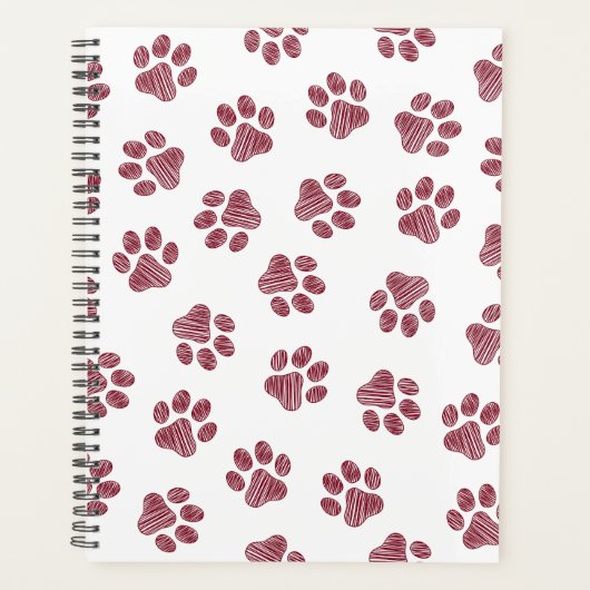 Doodle Paws, Dog Paws, Bourgogne Paws Planner (Voorkant)