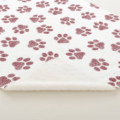 Doodle Paws, Dog Paws, Bourgogne Paws Sherpa Deken (3/4)