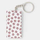 Doodle Paws, Dog Paws, Bourgogne Paws Sleutelhanger (achterkant)